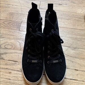Women's Black High-Top Sneakers